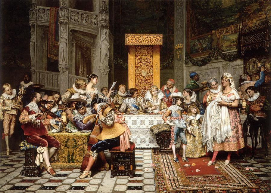 Baptism of the Conde - 阿道夫·亚历山大·莱斯雷尔